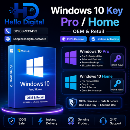 Windows 10 Key – Pro / Home | OEM & Retail